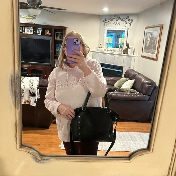 Hammitt Daniel’s large Black Leather Shoulder Bag with Silver Accents - Picture 9 of 9